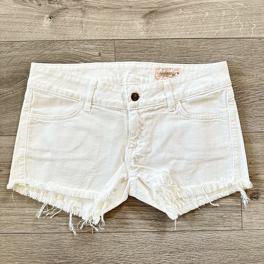 Siwy Denim Camilla Slouchy Cut-Off White Denim Jean Shorts Size 27 NWOT $180